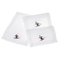Eri Textiles Skier cocktail napkins, 3 patterns, set of 6