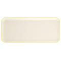 Gien Filets Jaune Citron rectangular cake platter
