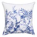 Le Jacquard Francais Jardin d'Eden pillow case, blue, 65 x 65 cm