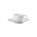 Raynaud Minéral White mocha cup and saucer