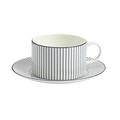 Wedgwood Gio Pinstripe White tea cup and saucer