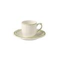 Gien Filets Verts Espressotassen mit Unterteller, 2er-Set