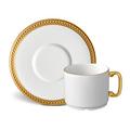 L'Objet Soie Tressée Gold tea cup and saucer
