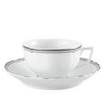 Raynaud Polka Platin Frühstückstasse mit Unterteller