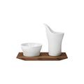 Hering Berlin Velvet set of 2 breakfast-/antipasti dishes on tray