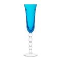 Saint-Louis Bubbles Champagne flute, sky blue