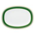Fürstenberg Fluen - Heritage Green Platte oval, groß