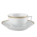 Raynaud Polka Gold Frühstückstasse mit Unterteller