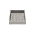 Riviere Leder Vide-Poche Vanity, quadratisch klein, grau