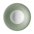 Raynaud Minéral Irisé Celadon deep plate with rim, small