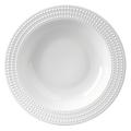L'Objet Perlée White rimmed serving bowl