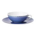 Raynaud Trésor Bleu tea cup and saucer