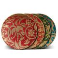 L'Objet Fortuny set of 4 dessert plates, 4 colours