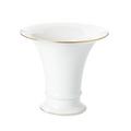 KPM Trompete large vase, white with gold rim