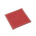 Leder-Glasuntersetzer, rot