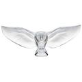 Lalique Barn Owl sculpture, clear