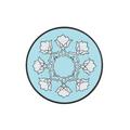 Pinto Jaipur Aqua bread & butter plate
