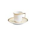 Raynaud Mazurka Elfenbein Espressotasse mit Unterteller