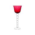 Saint-Louis Bubbles hock glass, red