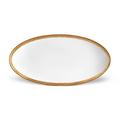 L'Objet Corde Gold oval platter, small