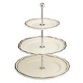 Gien Filets Manganese three tier cake stand