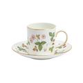 Wedgwood Wild Strawberry Kaffeetasse Leigh mit Unterteller