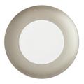 J.L Coquet Hémisphère Grey Metallic flat round platter, medium