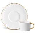 L'Objet Neptune Gold Teetasse mit Unterteller