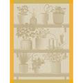Le Jacquard Francais Herbes Fraiches tea towel, yellow