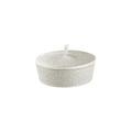 Raynaud Minéral Irisé Pearl Grey sugar bowl with lid