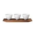 Hering Berlin Pulse set of 3 amuse bouche dishes on tray