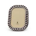L'Objet Cuban picture frame, platinum, picture size 13 x 18 cm (5'' x 7'')