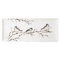 Gien Les Oiseaux de la Forêt rectangular cake platter