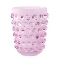 Lalique Vase Mossi, H 21 cm, rosa