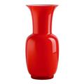 Venini Opalino vase, h 42 cm, red
