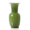 Venini Vase Opalino, H 42 cm, apfelgrün