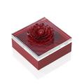 Riviere Lederbox Dahlia, kirschrot