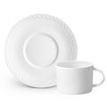 L'Objet Neptune White tea cup and saucer