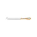 Christofle Marly cheese knife, silverplated with gold accents