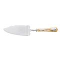 Christofle Marly cake server, silverplated with gold accents