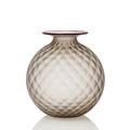 Venini Monofiori Balloton vase, h 16,5 cm, taupe sabbiato