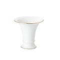 KPM Trompete small vase, white with gold rim