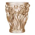 Lalique Vase Bacchantes, H 24 cm, gold