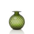 Venini Vase Monofiori Balloton, H 12,5 cm, apfelgrün