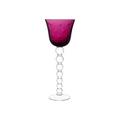 Saint-Louis Bubbles hock glass, amethyst
