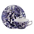 Gien Pivoines Bleues coffee/tea cup and saucer