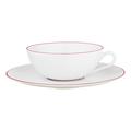 Raynaud Monceau Red tea cup and saucer
