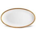 L'Objet Corde Gold oval platter, large