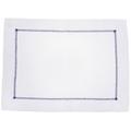 Eri Textiles Hemstitch Navy linen placemats, set of 6