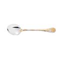 Christofle Jardin d'Eden salad serving spoon, silverplated & partially gilded